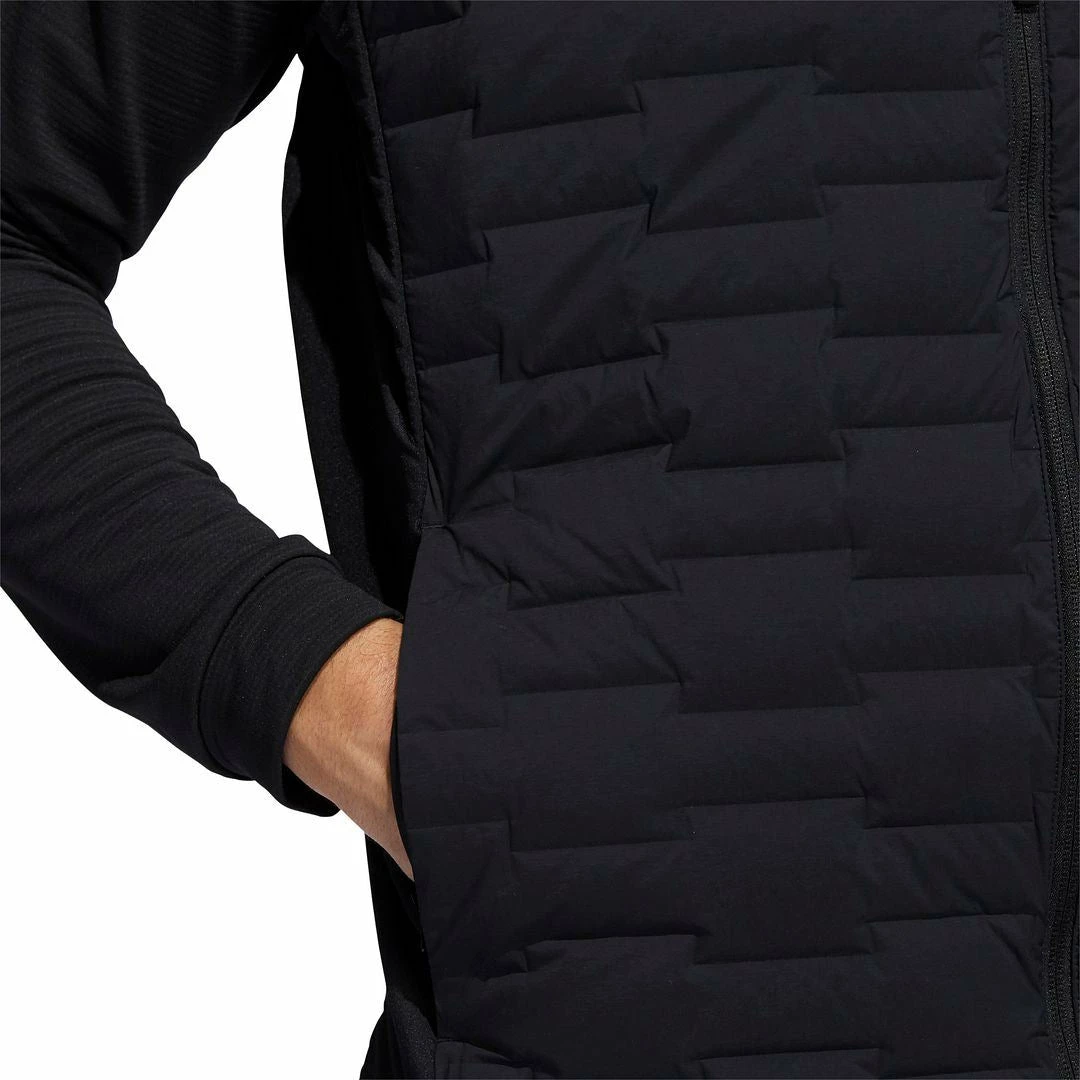 ADIDAS Golf Mens Frostguard Quilted Water Repellent Full Zip Golf Padded Gilet Vest - Image 4