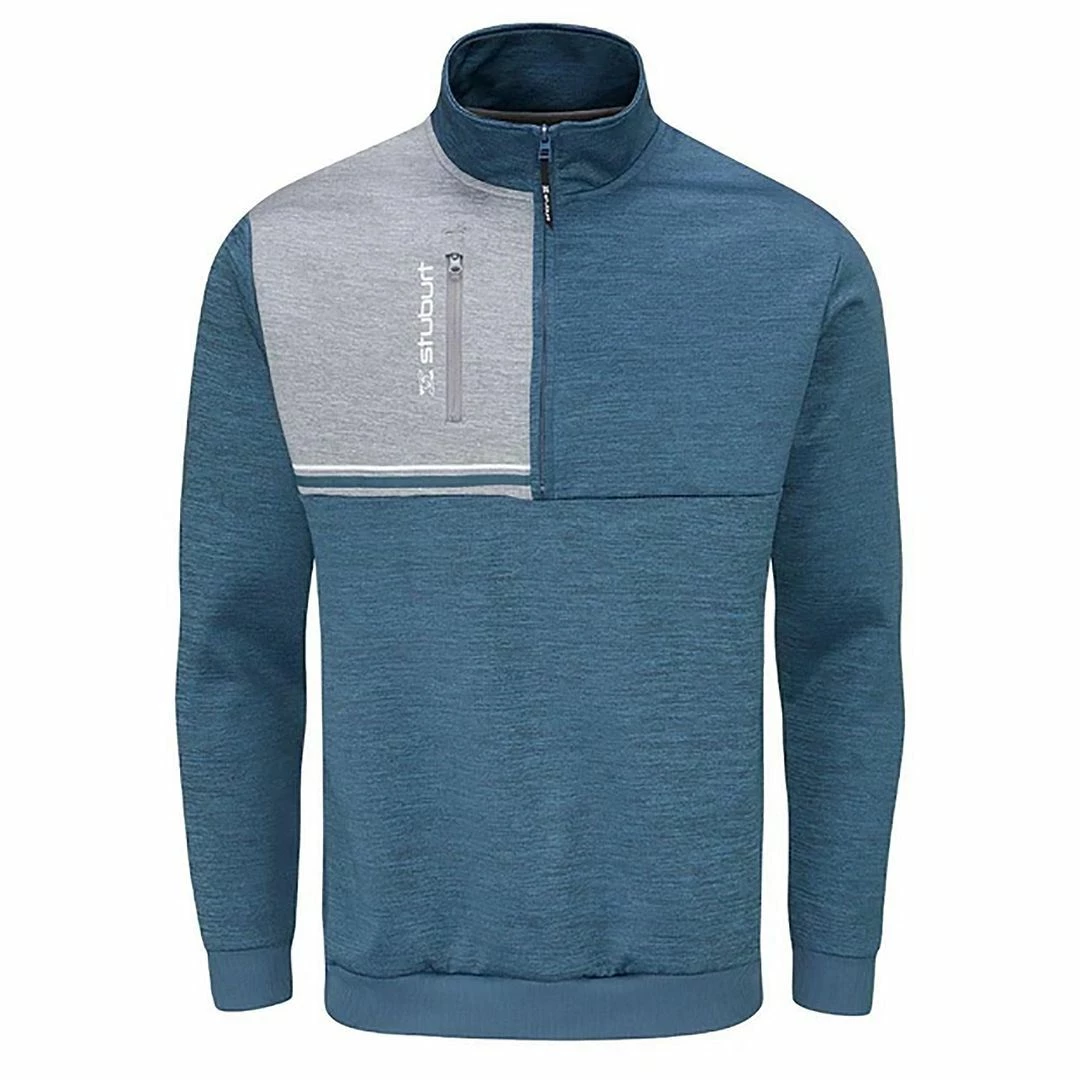 Stuburt Mens Dri-Back Roxham Sweater 1/2 Zip Neck Windproof Golf Pullover - Image 5