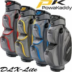 Powakaddy Golf Unisex DLX-Lite Cart Bag Trolley Golf Bag 14-Way Divider
