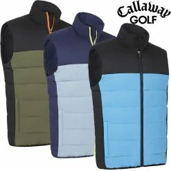Callaway Mens Primaloft Premium Puffer Padded Thermal Water Repellent Golf Gilet Vest
