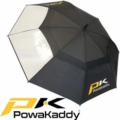 Powakaddy Mens Golf Clearview Auto Open 64" Dual Canopy Golf Umbrella