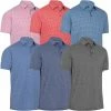 Callaway Golf Mens Soft Touch Micro Print Opti-Dri Swing Tech Golf Polo Shirt