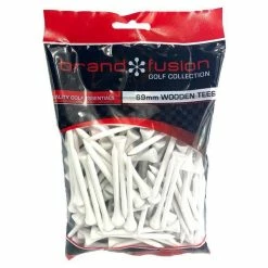 Brand Fusion Golf Collection 69mm Wooden Golf Tees Bumper Pack