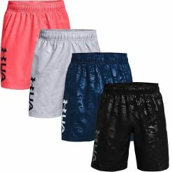 Under Armour Mens UA Woven Emboss Sports Lightweight Gym Training Shorts