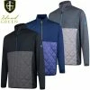Island Green Mens Shower Resistant Windstopper 1/4 Zip Golf Jacket