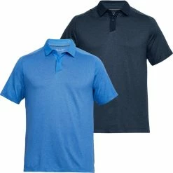 Under Armour Mens Threadborne Tour Short Sleeve Golf Polo Shirt
