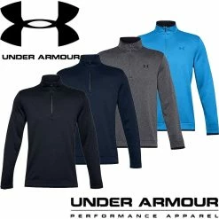 Under Armour Mens UA Storm Water Repellent Breathable 1/2 Zip Golf Sweater Pullover