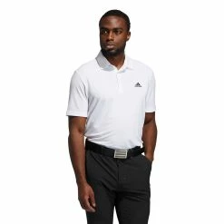 ADIDAS Golf Mens Ultimate 365 Solid Left Chest Logo Golf Polo Shirt