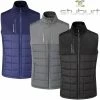 Stuburt Golf Mens Evolution Thermal Padded Full Zip Water Repellent Golf Gilet Vest