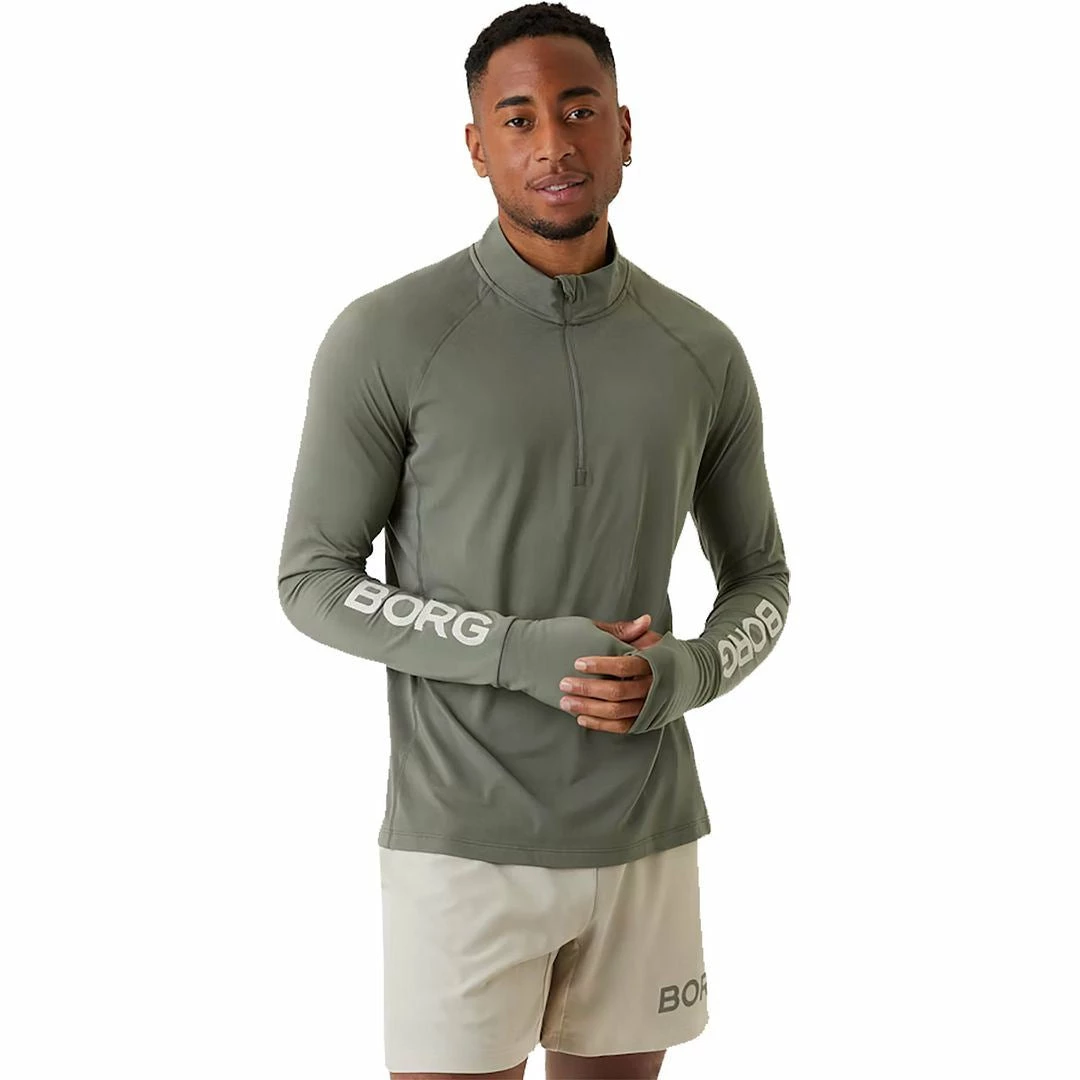 Bjorn Borg Mens Performance Long Sleeve Half Zip Midlayer - Image 4