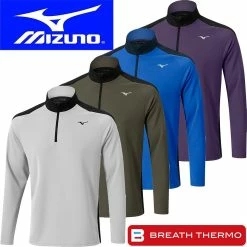 Mizuno Golf Mens Winter Breeze 1/4 Zip Lightweight Golf Sweater Pullover