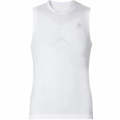 Odlo Evolution Light Baselayer Singlet Body Fit Training Vest Mens Sports Tank Top