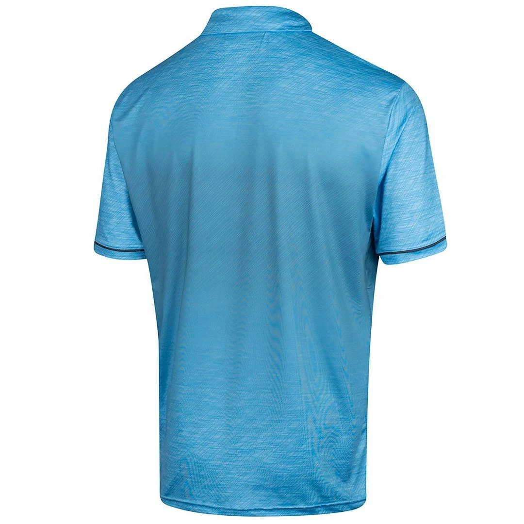 Island Green Mens Gradient Sublimated Print Golf Polo Shirt - Image 5