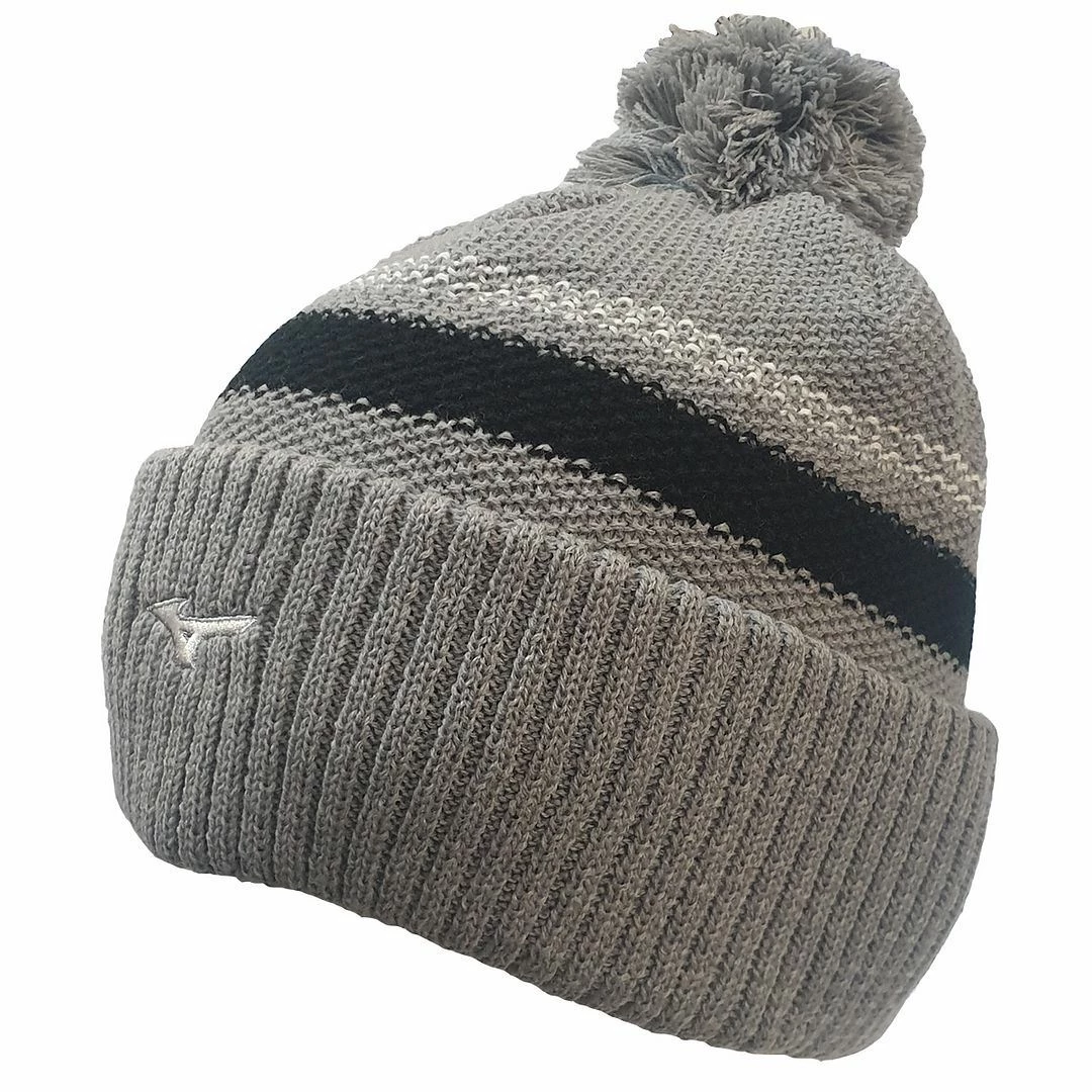 Mizuno Mens Breath Thermo Pom Pom Winter Golf Beanie Bobble Hat - Image 2