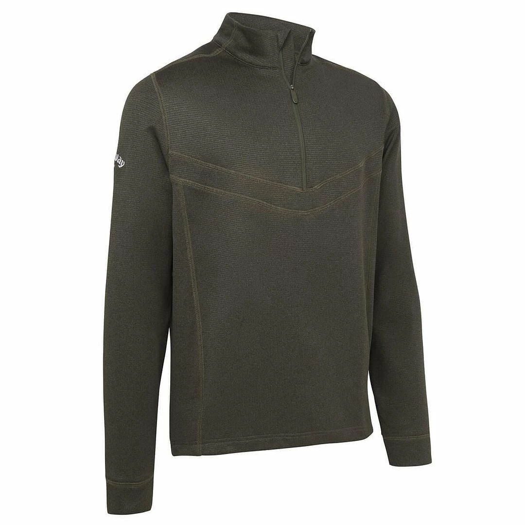Callaway Golf Mens Waffle 1/4 Zip Opti-Dri Swing Tech Thermal Golf Pullover Sweater - Image 4