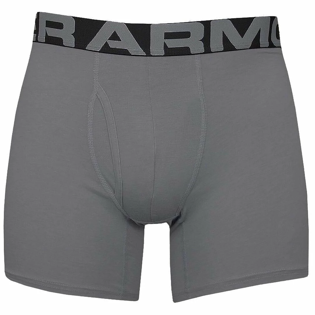 Under Armour Mens UA Charged Cotton 6" Stretch BoxerJock Underwear 3-Pack - Image 26