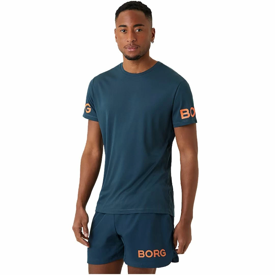 Bjorn Borg Mens Light Performance Short Sleeve Top Sport Gym T-shirt - Image 2