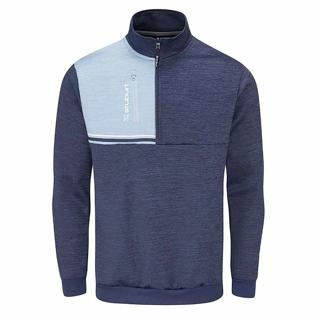 Stuburt Mens Dri-Back Roxham Sweater 1/2 Zip Neck Windproof Golf Pullover - Image 41