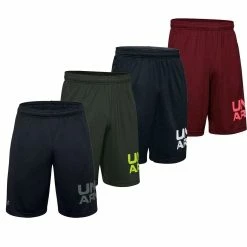 Under Armour Mens UA Tech Wordmark Lightweight Sports Training Gym Shorts