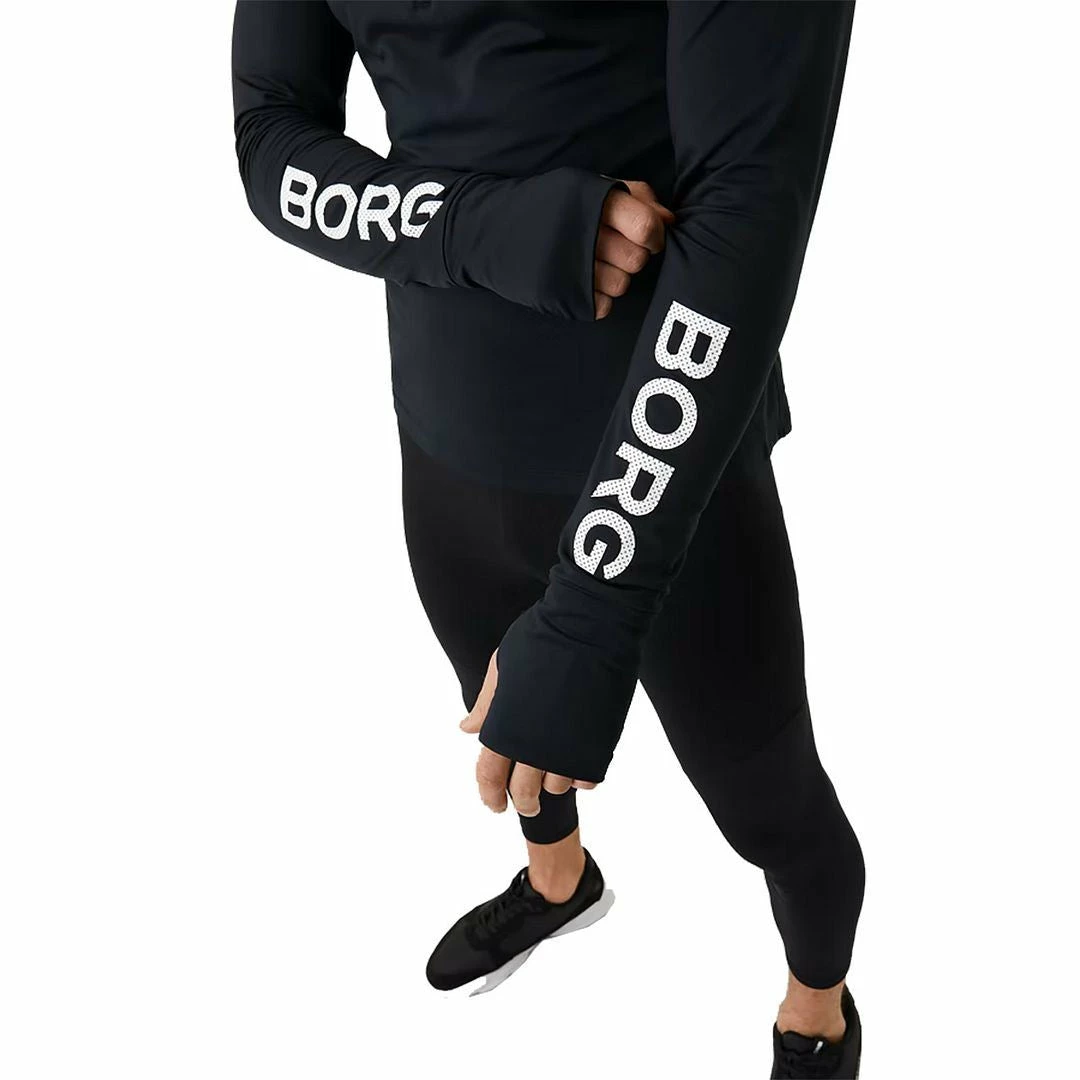 Bjorn Borg Mens Performance Long Sleeve Half Zip Midlayer - Image 2