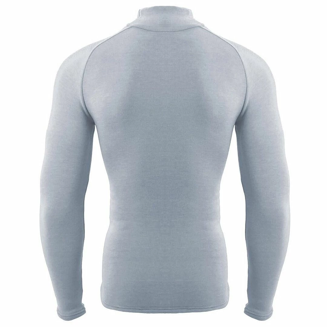 ZeroFit Mens Heat Rub The Ultimate Mock Neck Long Sleeve Top Comfort Baselayer - Image 5