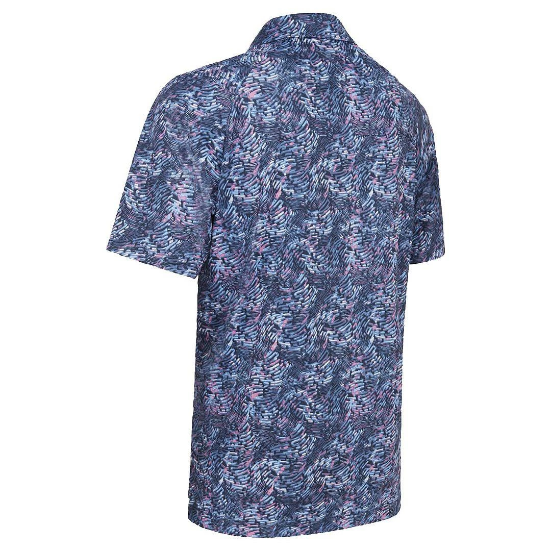 Callaway Golf Mens Geo Print Opti-Dri Swing Tech Stretch Golf Polo Shirt - Image 7