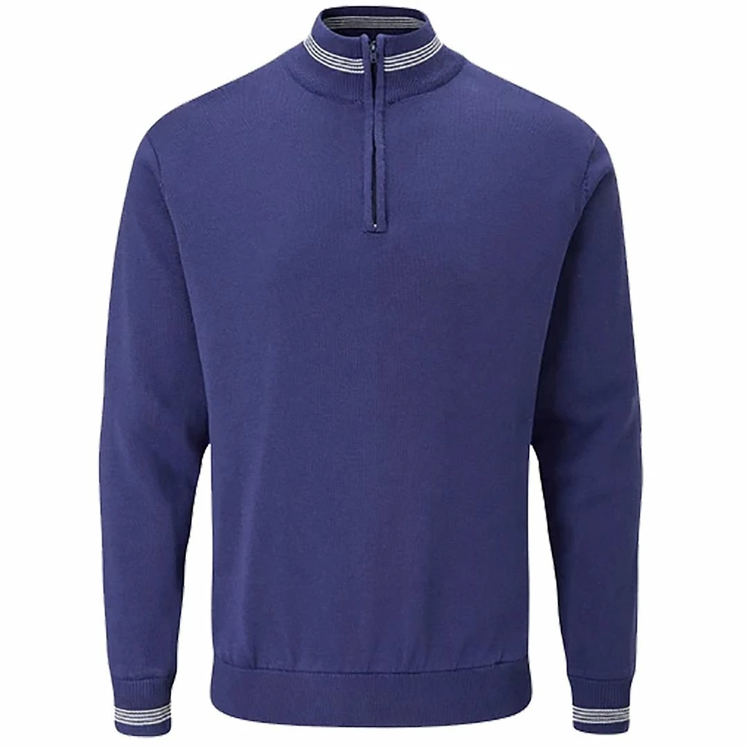 Stuburt Golf Mens Arctic Lined Windproof Half Zip Thermal Golf Pullover Sweater - Image 3