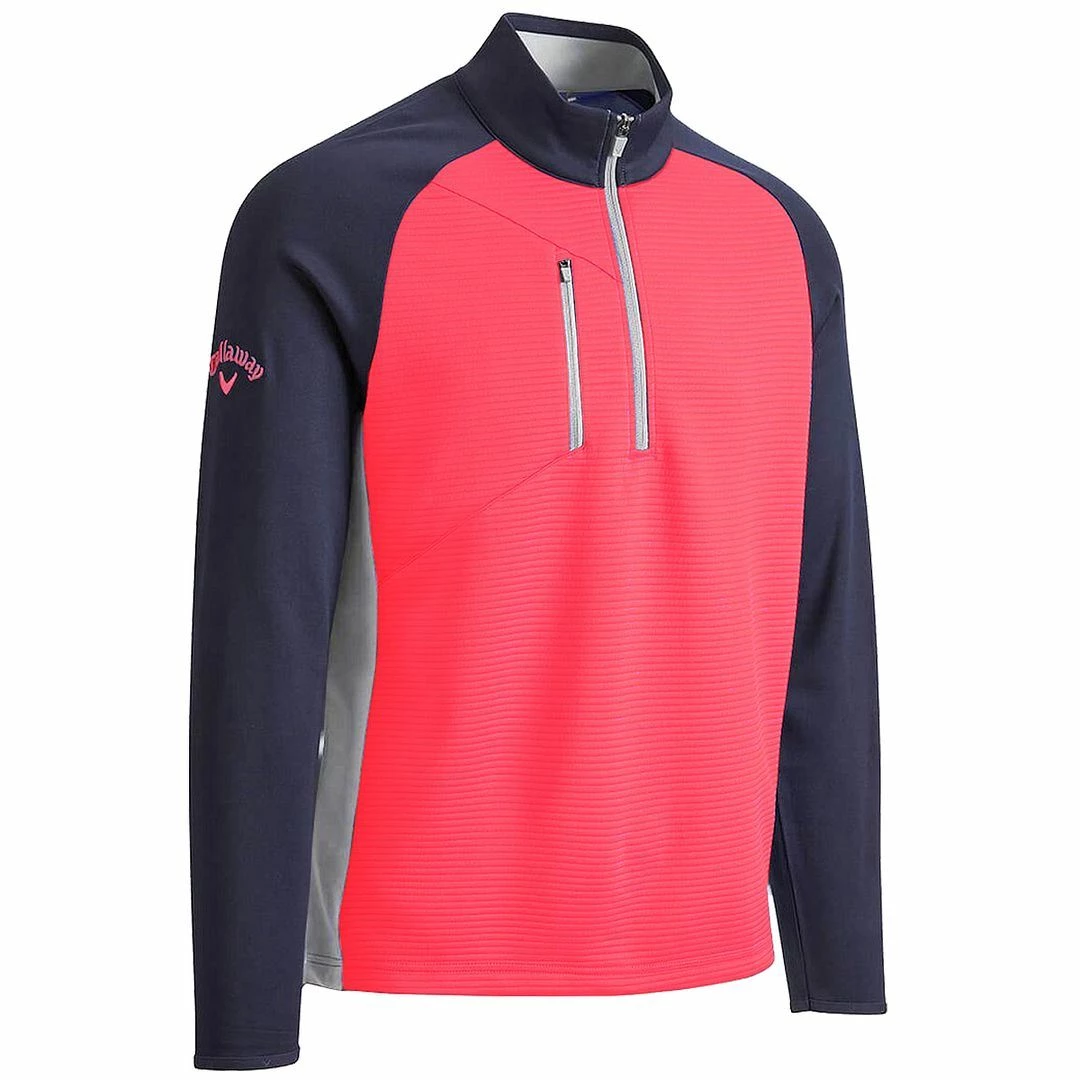 Callaway Golf Mens Blocked Ottoman 1/4 Zip Thermal Sweater SwingTech Golf Pullover - Image 7