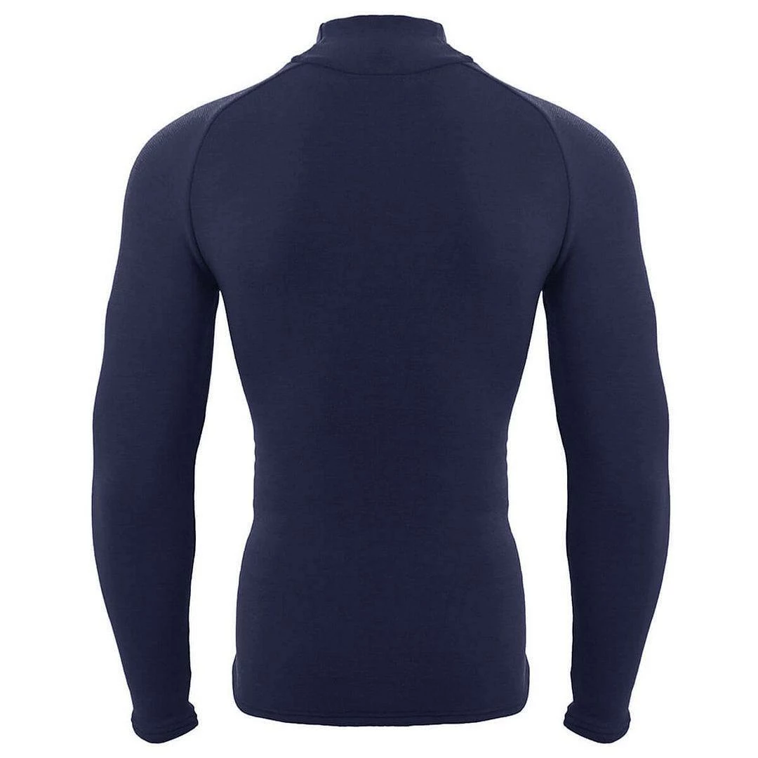 ZeroFit Mens Heat Rub The Ultimate Mock Neck Long Sleeve Top Comfort Baselayer - Image 7