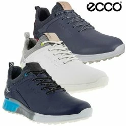 Ecco Golf Mens S-Three Gore-Tex Waterproof Street Spikeless Golf Shoes