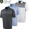 Island Green Mens Essentials Highlighted Print Golf Polo Shirt