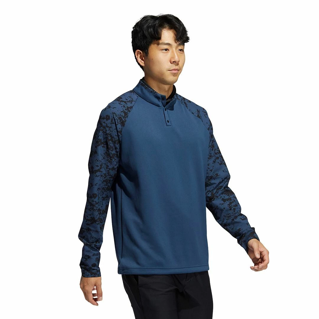 ADIDAS Golf Mens Camo Hybrid Layering Sweatshirt Stretch Golf Sweater - Image 41