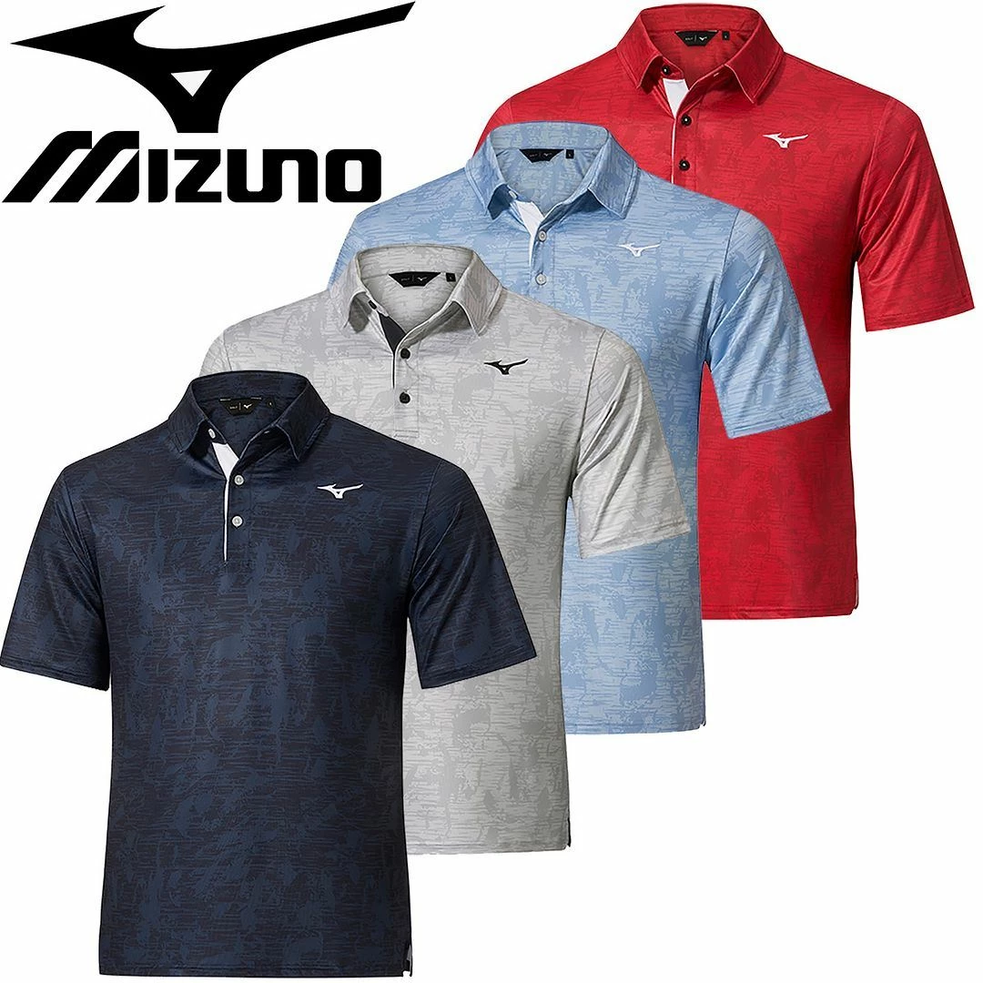 Mizuno Golf Mens Quick Dry Hazard Stretch Golf Polo Shirt