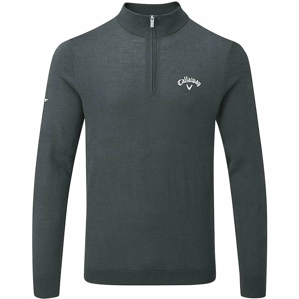 Callaway Golf Mens 1/4 Zip Blended Merino Thermal Pullover Sweater - Image 9