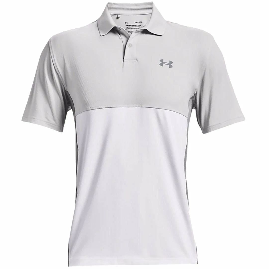 Under Armour Golf Mens UA Performance Blocked Polo Stretch Golf Polo Shirt - Image 4