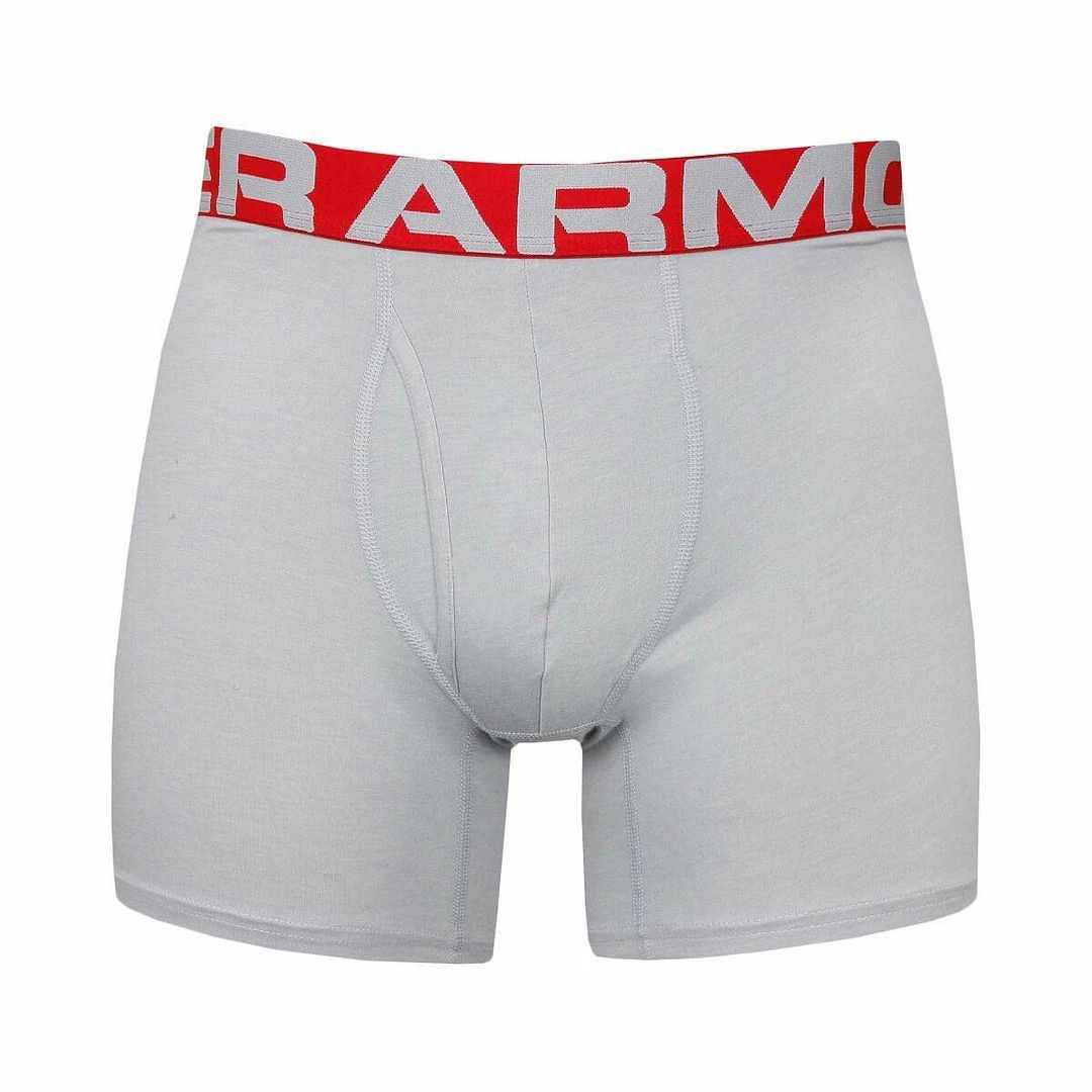 Under Armour Mens UA Charged Cotton 6" Stretch BoxerJock Underwear 3-Pack - Image 12