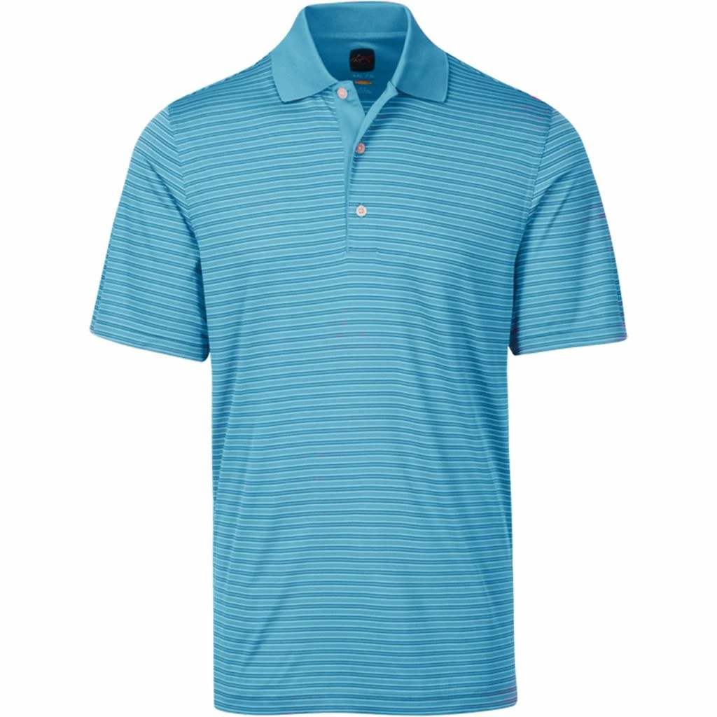 Greg Norman Mens PlayDry® Microlux SS Performance Stripe Golf Polo Shirt - Image 27