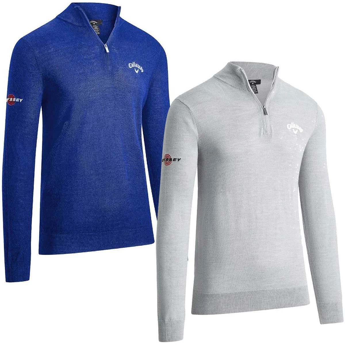 Callaway Golf Mens 1/4 Zip Blended Merino Thermal Pullover Sweater - Image 2