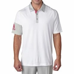 ADIDAS Climacool® Sleeve Blocked Lightweight Mens Golf Polo Shirt
