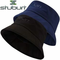 Stuburt Golf Mens Showerproof Rain Hat Waterproof Golf Bucket Hat