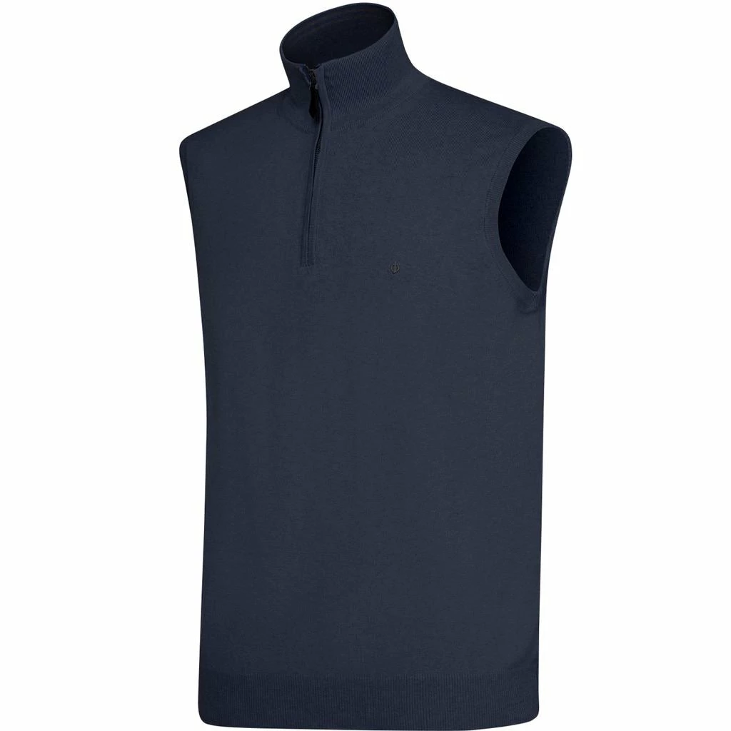 Oscar Jacobson Mens Bob Pin ¼ Zip Golf Vest - Image 11