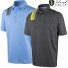 Island Green Mens Racing Print Stretch Golf Polo Shirt