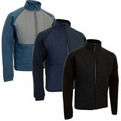 Proquip Mens Therma Gust Quilted Full Zip Windproof Golf Jacket