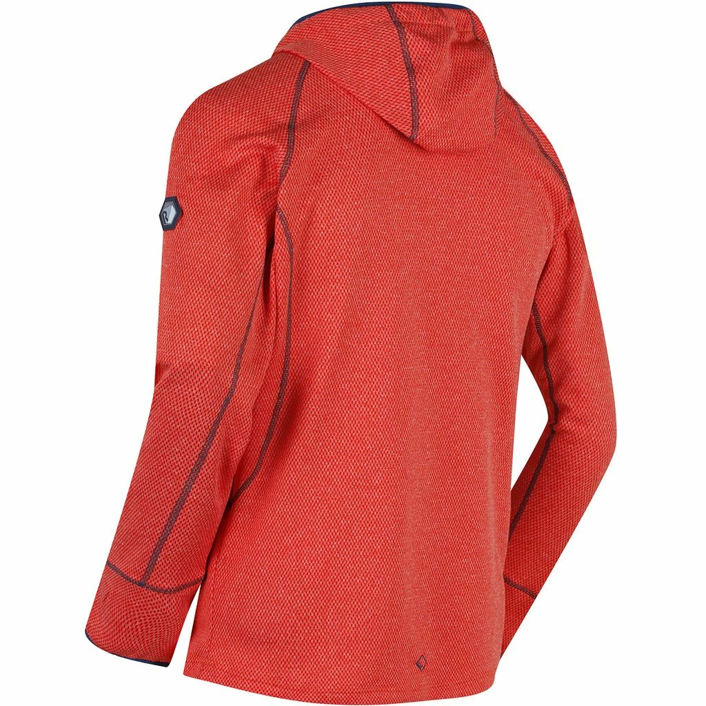 Regatta Mens Hoodie Montem III Sports Stretch Hoody Sweater Amber Glow - Image 6