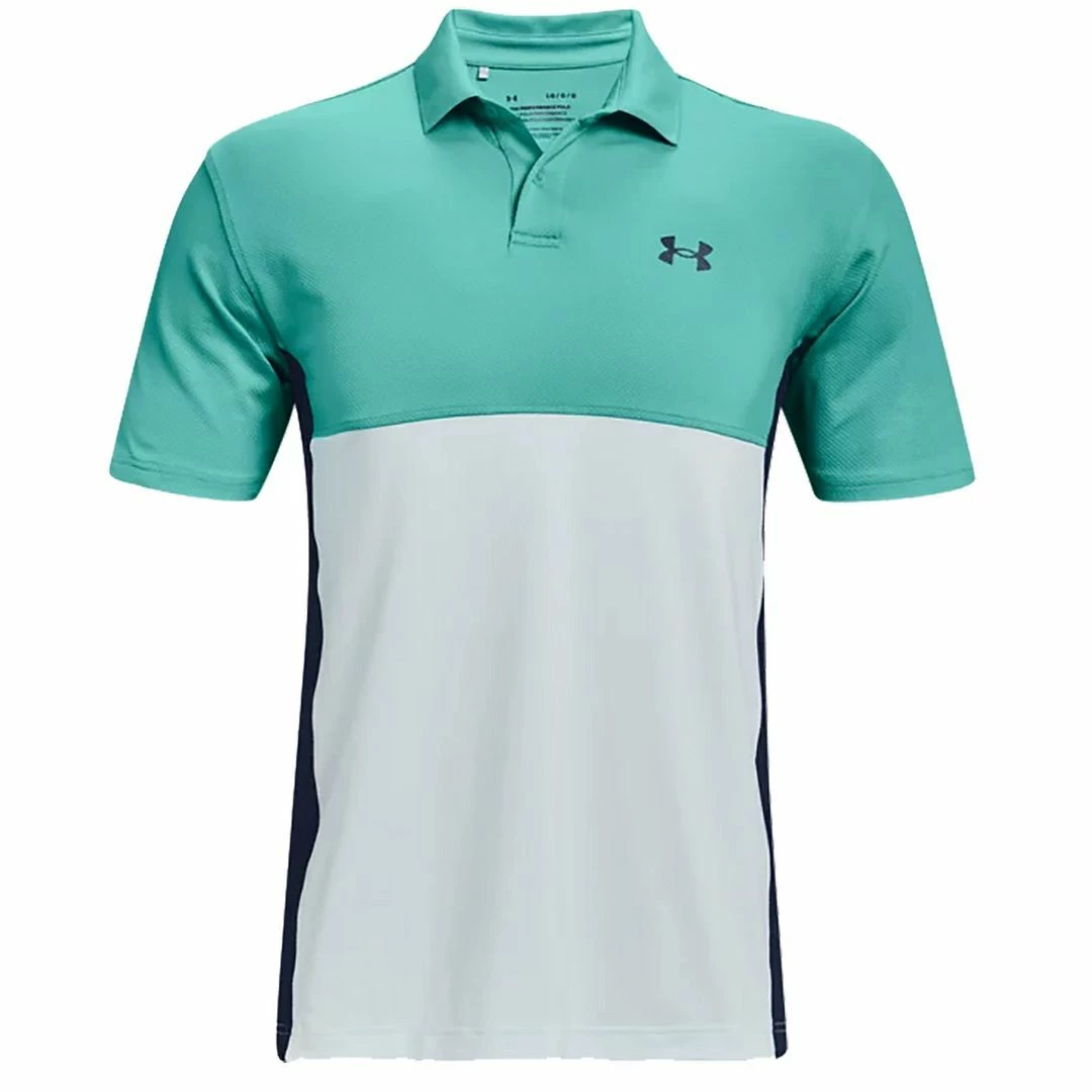 Under Armour Golf Mens UA Performance Blocked Polo Stretch Golf Polo Shirt - Image 8