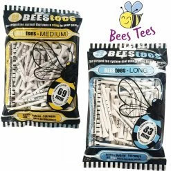 Bees Tees Golf Wooden All Lengths Golf Tees Bumper Pack