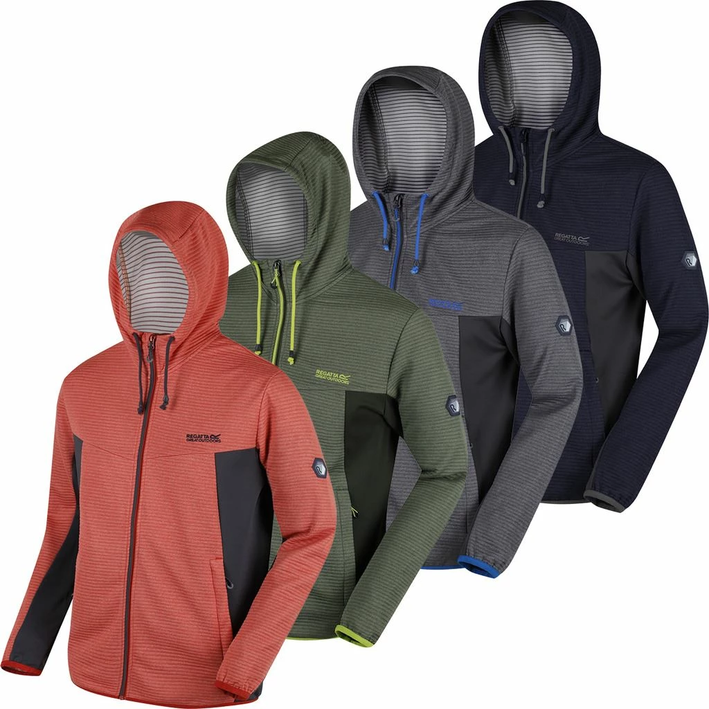 Regatta Mens Tarnis Full Zip Sports Hoodie Top - Image 2
