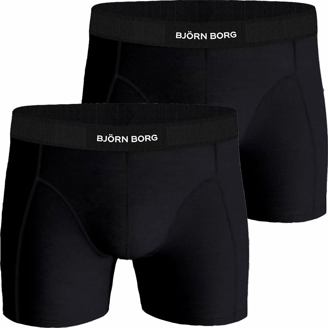 Bjorn Borg Mens Premium Cotton Shorts Boxer Briefs Underwear Many Choices 2-PACK - Image 2