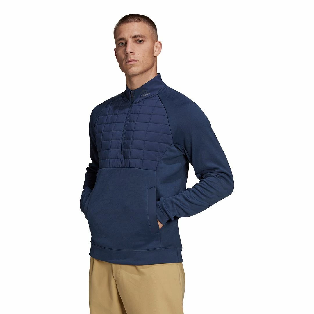 ADIDAS Golf Mens Frostguard 1/4 Zip Water Repellent Thermal Golf Jacket - Image 2