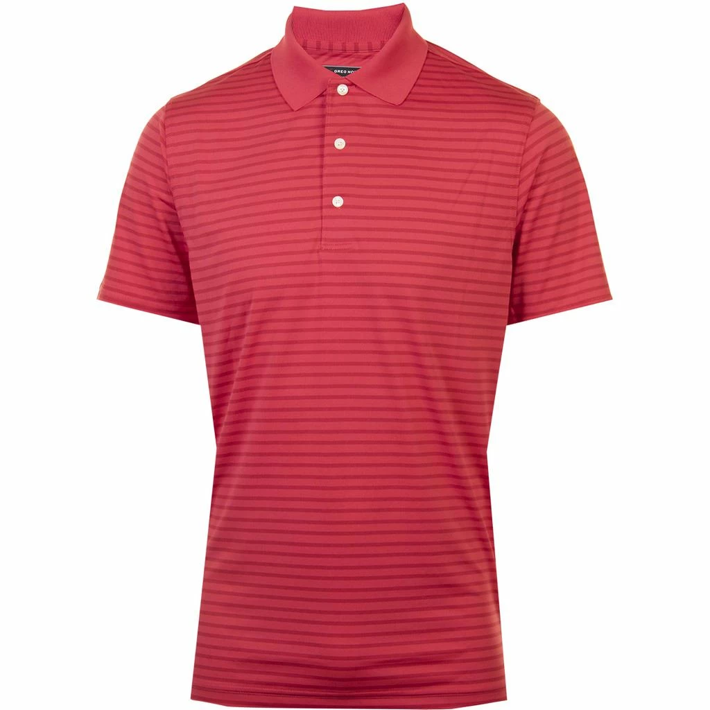 Greg Norman Mens PlayDry® Engineered Stripe Technical SS Golf Polo Shirt - Image 27